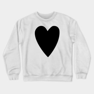 Black Heart modern design, black and white pattern. Heart Love symbol Crewneck Sweatshirt